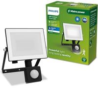 PHILIPS Outdoor, Projecteur Extérieur Lois +Capteur, 20W, 3000K, Noir | Projecteur lumineux portable, 1800lm, Blanc chaud 3000K, IP65, Avec Détecteur de mouvement, Lumière puissante