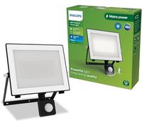 Philips Lois Projecteur Extérieur avec Capteur, 50 W, 5000 K, Noir