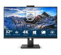 Philips Écran 329P1H 32 pouces 4K UHD IPS 60Hz 4ms Webcam USB-C 90W HDMI DP Noir