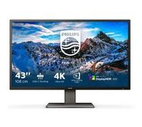 Philips P-line 439P1 - Écran LED - 43" (42.51" visualisable) - 3840 x 2160 4K @ 60 Hz - VA - 400 cd/m² - 4000:1 - DisplayHDR 400 - 4 ms - 3xHDMI. DisplayPort. USB-C - haut-parleurs - texture noire Tex