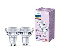 Philips, pack de 2 ampoules LED GU10, 35W, blanc chaud non dimmable