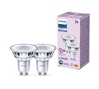 Philips pack de 2 ampoules LED GU10, 50W, 4000K, blanc froid