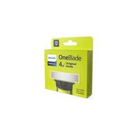 Philips Pack de 4 lames de remplacement tondeuse OneBlade QP240/50 Chrome foncé