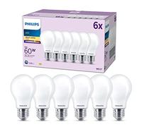 Philips Pack de 6 ampoules LED LEDclassic A60 E27 7W (=60W) 2700K blanc chaud