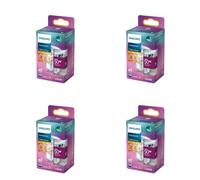 Philips Pack: Spot LED GU10 SceneSwitch - 50W - Blanc chaud | Lot de 4