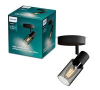 Philips Palms Spot 1 tête, E14 non inclus, noir, IP20