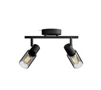 Philips Spot de plafond Palms 2 têtes – E14 non inclus – Noir – IP20