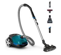 Philips Performer Active Aspirateur avec Sac - Moteur 900W, Aspiration De 99,9% De La Poussière, Compartiment De 4L, Buse TriActive+ LED (FC8580/09)