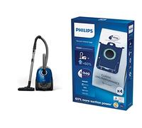 Philips Performer Compact Série 3000 Aspirateur avec Sac - 900 W avec Filtre Anti-Allergènes, Rayon d'action de 9 m (XD3110/09) & Philips FC8021/03 4 Sacs S'bagTM
