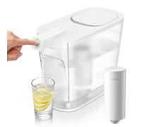 PHILIPS Pichet de filtre à eau électrique et distributeur de filtre à eau | Filtre de 20 tasses et plus, design fin et peu encombrant pour réfrigérateur, réduit 99,8 % du plomb et 46 impuretés