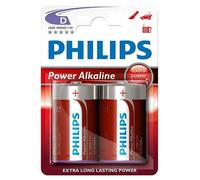 Philips Piles Power Alkaline LR20P2B/10 1.5 V 2 pièces