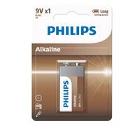Philips Pile d'entrée alcaline 9 V (1 unité) - 6LR61A1B / 10