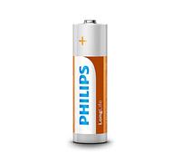 Philips Piles AA R6L12W - Chlorure de zinc, 1,5V, durée de conservation 3 ans - Pack de 12