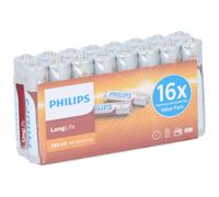 Philips Piles AAA LongLife RO3 Micro 1,5 V LongLife - Piles alcalines Prepack 1