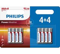 Philips Piles alcalines AAA Power 4 + 4 Extra