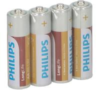 PHILIPS Piles R6 / AA Longlife - 1,5 V - Pack de 4