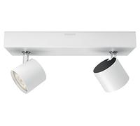 Philips Lighting 915005307201 Philips myLiving Star WarmGlow Spot intensité variable Blanc 2 x 4,5 W Éclairage LED Allumage instantané Installation facile, Métal, 4.5 W, 1 Unité (Lot de 1)