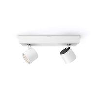 Philips Plafonnier LED, 4,5 W Équivalent 45 W, Blanc Chaud 2700K, Métal