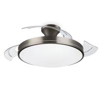 Philips Atlas Ventilateur de plafond 28 W, 35 W (Ø x H) 490 mm x 418 mm nickel