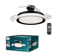 Philips Lighting Bliss Ventilateur de plafond 28 W, 35 W (Ø x H) 510 mm x 418 mm noir