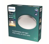Philips plafonnier LED BALANCE, 17W, IP44, rond, Silver