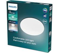 Philips Plafonnier LED, Blanc, Eclairage Blanc Chaud 2700K, Facilité d'installation, Philips Moire Luminaire Intérieur pour l'éclairage de vos pièces à vivre