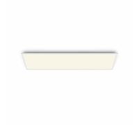 Philips Plafonnier LED, Blanc, Plafonnier rectangulaire à panneau LED SceneSwitch à intensité variable, 3 ambiances différentes, Blanc chaud, 36W, pour intérieur, salon, chambre