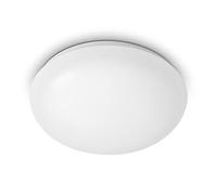 Philips Plafonnier LED Detecteur de Mouvement, Blanc, Eclairage Blanc Chaud 2700K, Philips Shan, Faible consommation d'énergie grâce à la détection de mouvement, pour éclairer vos pièces à vivre