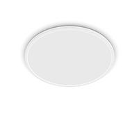 Philips Plafonnier LED Rond (22W), SceneSwitch intensité variable, 3 ambiances différentes, Blanc Chaud, économe en énergie, EyeConfort, Blanc, 43cm