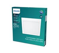 Philips Plafonnier LED SLIM SURFACE, carré, 20W, Blanc