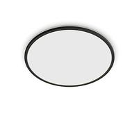 Philips Plafonnier LED Superslim, SceneSwitch 3 réglages d'intensité, 22W, rond, Noir