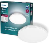 Philips, Plafonnier LED Wincel 24W, rond, télécommande sans fil incluse, blanc