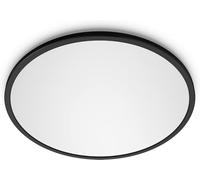 Philips Plafonnier LED rond SceneSwitch – intensité variable, 3 ambiances, 18W – noir