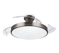 Philips Atlas Ventilateur de plafond 28 W, 35 W (Ø x H) 490 mm x 418 mm nickel