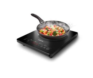 Philips Plaque à induction 3000, portable, écran tactile, 2000W | Plaque électrique portable avec 8 Niveaux de chauffe, 4 Programmes de cuisson, Arrêt automatique, App HomeID (HD5830/90)