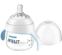 Philips Polypropylène (PP) Avent SCF262/06 Biberon evolutif Natural 150 ml avec capuchon de protection + tétine douce débit moyen 4 Mois+