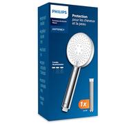 Philips Pommeau de douche avec filtre, élimine efficacement le chlore et les autres grosses particules, trois modes de pulvérisation, design améliorant la pression, capacité de filtration de 1 mois