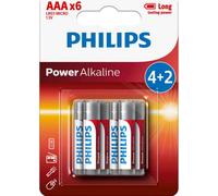 Batteries Alcaline type AAA Philips LR03P6BP/10
