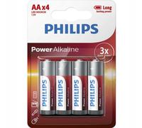 Philips Power Alkaline LR6 AA, 4 pièces