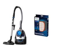 Philips PowerPro Compact Série 3000 Aspirateur sans Sac - 900 W avec Filtre HEPA et Brosse TriActive (FC9332/09) & FC5005/01 Filtre pour SpeedPro Max