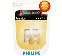 Philips Premium Vision 2Pcs W3W 12V 3W W2,1x9,5D Blister Ampoule