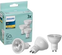 Philips Projecteur LED GU10 WW Lot de 3 50W 2700K