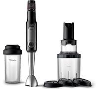 Philips ProMix Viva Collection Batteur à main, puissance de mélange 300 W, SpeedTouch, simple et intuitif, Gobelet à la volée, noir et acier inoxydable (HR2629/91)