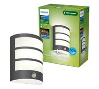 Philips Applique extérieure Python UltraEfficient 3,8 W 2700 K antracite détecteur de mouvement IP44