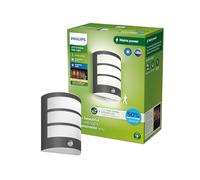 Philips Python UltraEfficient, Applique d'extérieur 3,8 W, 2700 K, antracite, détecteur de mouvement, IP44 résistante aux intempéries