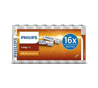 PHILIPS R03L16F/10 - AAA Batterie, 16 pièces - Blanc