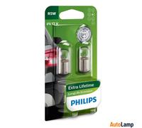 Philips Ampoule de signalisation R5W LongLife EcoVision 12V 5W BA15s Blister de 2 Blanc