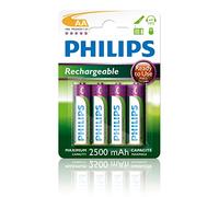 Philips R6B4RTU25/10 Batterie Akku AA (2500mAh, 1.2V, 4-ER Blister)
