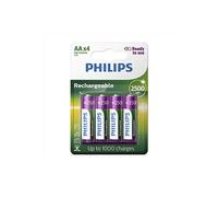 Philips R6B4RTU25/10 Batterie Akku AA (2500mAh, 1.2V, 4-ER Blister)