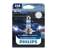 Philips RacingVision GT200 H4 lampe pour éclairage avant +200%, blister de 1 Blanc
